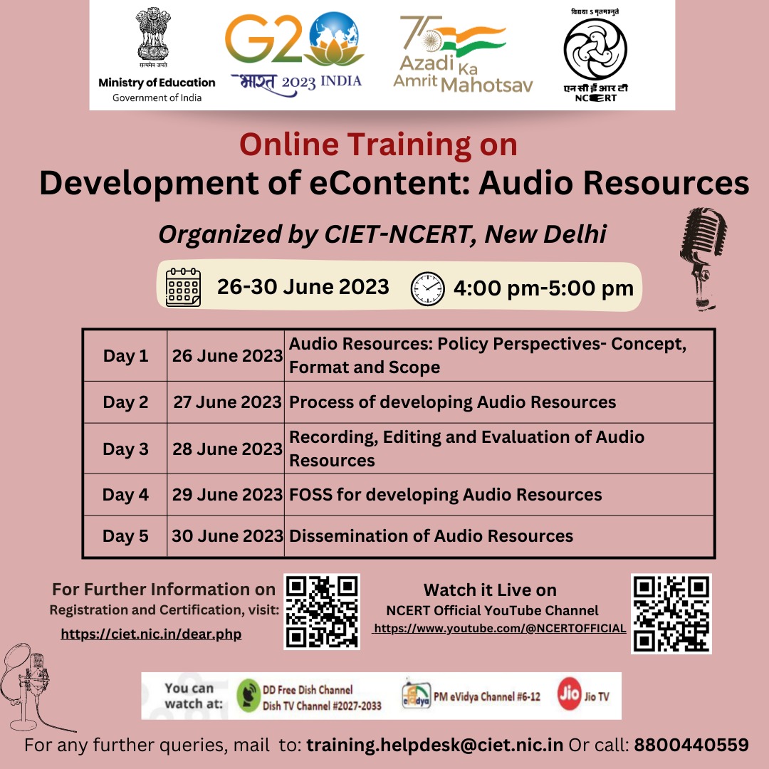 Development of eContent: Audio Resources Image